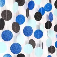 Navy-Blue Black Birthday Party-Drations Streamers - 52FT Graduation Hanging Paper Garland Banner, Bridal Shower Wedding Bachelorette Fathers Day Supplies Backdrop Dr ,26263614 - 黑色 - 查看 1