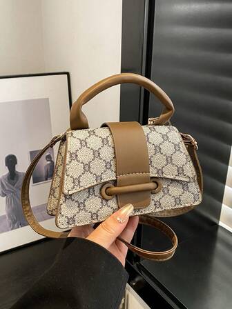 Bolso de mano vintage con diseño floral retro, de un solo hombro, diagonal, de agarre inferior, mini, para uso diario, ideal para lápiz labial