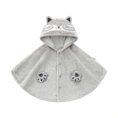 Nuovi mantelli per bambini autunnali e invernali, graziosi, morbidissimi e caldi mantelli di peluche per neonati, abbigliamento da esterno per neonati e bambini piccoli, mantelli unici con motivi di animali dei cartoni animati