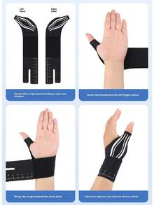 1个轻便压缩拇指腕托，男女通用健身护腕，预防扭伤，保护腱鞘 - 彩色 - 查看 11