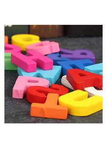 Abecedario de Madera Didactico Escolar 1pz Abecedario o Numeros de Madera Enseñanza Aprendizaje - Abecedario de Madera - Ver 6