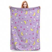 Sailors Moon Blanket Cozy Soft  Throw Blankets -Super Soft And Cute Printed Flannel Blanket. It's An Interesting Gift For Birthdays, Christmas, Halloween, Thanksgiving And New Year For Female Family Members, Friends, Classmates, Best Friends And Boyfriends And Girlfriends. It's Suitable For Napping, Camping And Cute Home Decoration And For Pet - 如圖所示 - 查看 1