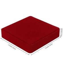LETURE Velvet Jewelry Set Box, Velvet Gift Box For Bracelet Necklace Earring Ring (Red){Inchcolor_nameinch:InchRedinch} - Red - 查看 6