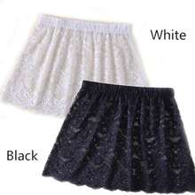 Adjustable Lace Slip Extender Skirt, Flexible Layered Mini Skirt Hem Extender For Dresses And Shirts - Multicolor - View 7