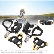 POENVFPO Pedales de Bicicleta, Aluminio Ligero, Tacos Antideslizantes, Pedales para Bicicleta de Montaña, Auto Bloqueantes, Diseño Ergonómico, Ciclismo de Ruta y Recreo - 1 - Ver 6