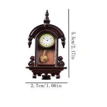 Đồng hồ treo tường cổ điển thu nhỏ tỷ lệ 1:12, Phụ kiện trang trí nhà búp bê, Trang trí nhà cửa, Quà tặng Giáng sinh, Quà tặng ngày lễ tình nhân, Quà tặng năm mới, Quà tặng sinh nhật, Quà tặng ngày lễ cho bạn bè - Nhiều màu - Xem 6