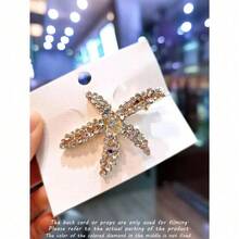 3pcs Vintage Faux Pearl Decor Starfish Shaped Hair Clip Stylish Hair Bun Maker Accessory, Suitable For Women And Girls For Daily Wear ,Flat Claw Clip, Claw Clips, Clips For Hair, Hair Slide, Hair Claws, School Stuff - Nhiều màu - Xem 6