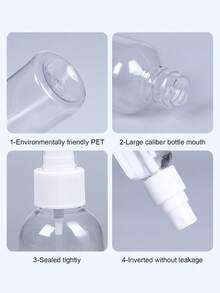 Spray Bottle, Custom Spray Bottles, Small Spray Bottle-Customizable Text, Disinfection, Travel, Portable, Separate Bottle, Facial Makeup, Water Replenishing,Mist Spray Bottle, Portable Transparent Pet Mist Spray Bottles, Empty Perfume/Toner/ Sprayers For Travel, Hotel, Refilling Cosmetic Samples - Multicolor - View 10