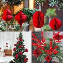 1个装 21款红色中国灯笼，折叠纸灯笼，农历新年装饰灯笼，春节庆典装饰，非电动，婚礼灯笼，壁挂式，节日派对房间装饰，圣诞礼物，春节礼物