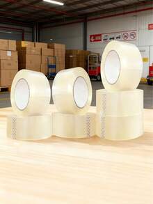 6/10/12 Rolls Per Pack, Clear Packing Tape, Extra Long & Thick Large Roll, Multi-Functional For Express Packing, Logistics Shipping, Home Sealing, Carton Closure - Multicolor - View 3