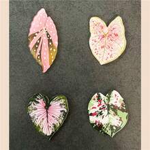 12pcs/10pcs/8pcs/4pcs Artificial Plant Leaf Fridge Magnets, Funny Decor Magnets For Kitchen And Office, Ideal For Whiteboards And Refrigerators, Holiday Gifts, Valentine's Day Gifts, Christmas Gifts