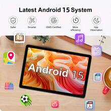 W&O 2025 New 10.1-Inch Tablet PC, Android 15 Operating System, 2-In-1 Tablet With Keyboard, Mouse, Protective Case, Stylus, 256GB ROM + 8GB RAM, Supports 1TB Memory Card Expansion, 5+16MP Camera, Octa-Core Processor, 8000Mah Battery, 1280*800 IPS HD Display, Tab, Wi-Fi 6, Tablet, Tablet, Pad - 灰色 - 查看 10