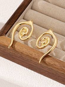 1pair Asymmetrical Personalized Earrings, European And American Style - Irregular Earrings - View 31