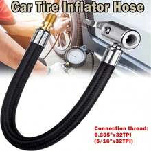 Heavy-Duty Twist-Lock Air Chuck Extension Hose - Universal Fit For Bike, Motorcycle & Car Tires - Effortless, Leak-Proof Inflation Adapter - A - View 8