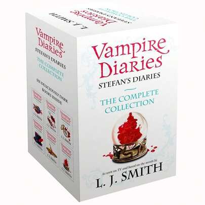 Vampire Diaries Stefan's Diaries The Complete Collection Books 1 - 6 Box Set By L. J. Smith (Origins, Bloodlust, Craving, Ripper, Asylum & Compelled)