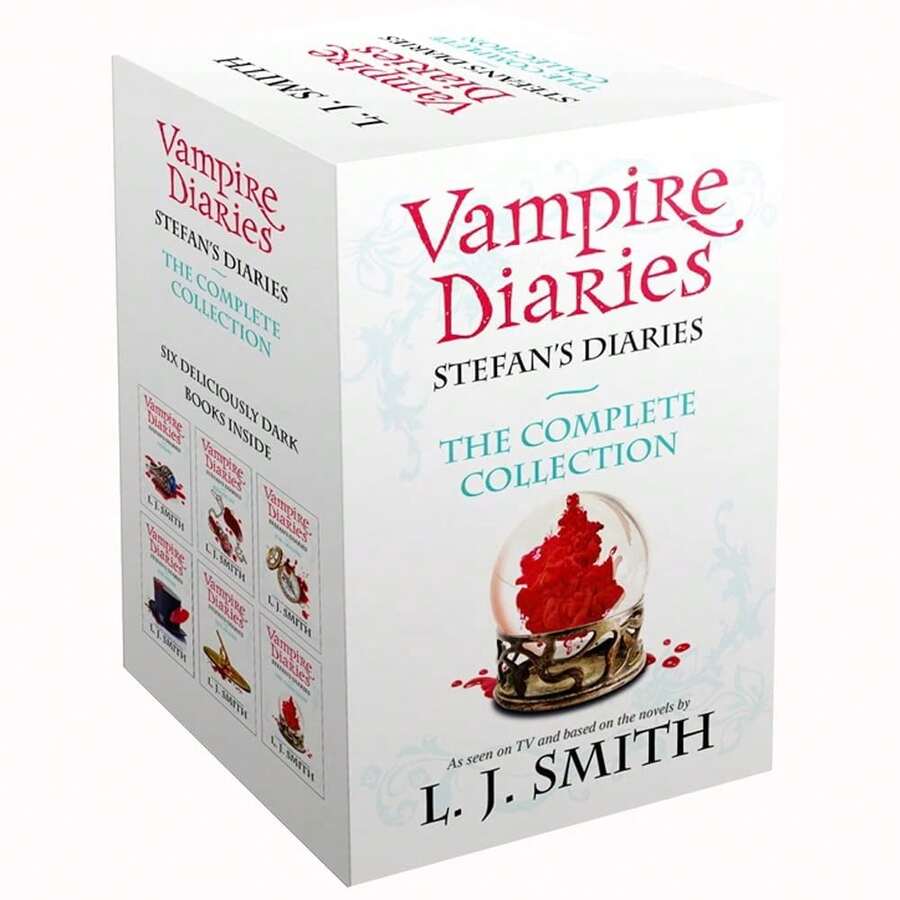Vampire Diaries Stefan's Diaries The Complete Collection Books 1 - 6 Box Set By L. J. Smith (Origins, Bloodlust, Craving, Ripper, Asylum & Compelled) - Sets - View 1