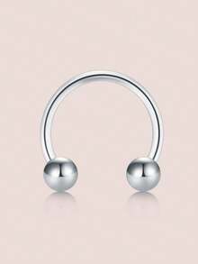 CIZME 1/3 piezas Anillos de septum con rosca interna, aro de nariz en forma de herradura de acero inoxidable 18G, anillo de septum de nariz con bola redonda, remache con perla en la parte superior, aro de nariz en forma de herradura de 8 mm en plata y oro, pendientes, anillos de ceja y labio, joyería hipoalergénica para perforación para mujeres y hombres