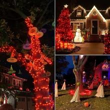 Connectable Red And White Christmas String Lights, 2Pack Total 164FT 400LED Christmas Lights For Outdoor/Indoor, Plug In Tree Lights With 8 Modes, String Lights For Christmas Decorations Holiday - Red - View 2