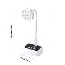 FollowBreak 1pc USB Rechargeable LED Display Nail Lamp, Portable Mini Nail Dryer, Suitable For Gel Nail Polish Curing, Home DIY Use - Multicolor - View 7