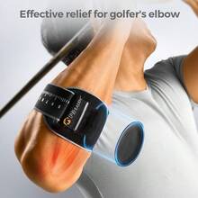1个网球肘支撑护具，带可拆卸衬垫，男女通用可调节网球肘护具，舒适的高尔夫球肘绑带，网球肘固定器，运动及日常使用的理想之选。 - 黑色 - 查看 3