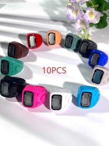 LED Finger Ring Counter, Elastic Ring Counter With Digital Display, Electronic Hand Tally Counter, Counting Ring Counter, Counting Clicker For Warehouse Inventory - Multicolor - View 15