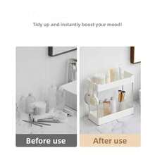 2-stöckiges Spülbeckenregal, Badezimmer Waschbecken Unterschrank Aufbewahrungsregal, Badezimmer Ablageregal, Badezimmer Kosmetikaufbewahrungsregal, Badezimmer Accessoires