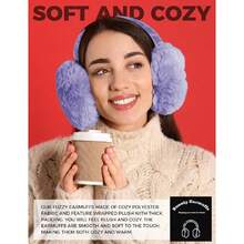 Ear Muffs Winter Women Men Soft Earmuffs Cute Ear Covers Cold Weather Fluffy Ear Warmers Headband Winter Accessories,26339497 - 紫色 - 查看 5