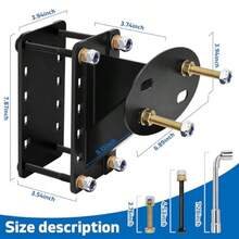Spare Tire RackSoporte de montaje de neumático de repuesto de doble capa para remolque soporte de neumático de repuesto para remolque de barco resistente montaje de neumático de repuesto para remolque de barcoSpare Tire Rack - como en la foto - Ver 6