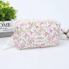 Ditsy Floral Makeup Bag Set, Large Capacity Travel Toiletry Bag, Soft Cosmetic Organizer Bag - Multicolor - View 17