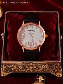 الساعة الواحدة هي حزام جلد اصطناعي (بي يو) أنيق ومريح للنساء، ساعة كوارتز للرجال والنساء، وساعة كاجوال للطلاب مناسبة للحفلات والمناسبات والأعراس والاستخدام اليومي. إنها أفضل هدية للنساء خلال موسم العودة إلى المدرسة وموسم التخرج وعيد الشكر.