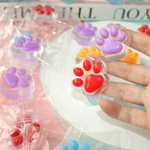 MINKOJA 2/5/10/15/20/30/40/50个装猫爪捏捏乐玩具，迷你猫爪麻糬软萌玩具，儿童及成人减压玩具，可爱软萌，适合派对礼品、课堂奖励、生日礼物、礼盒填充物、派对用品 - 透明底 - 查看 7