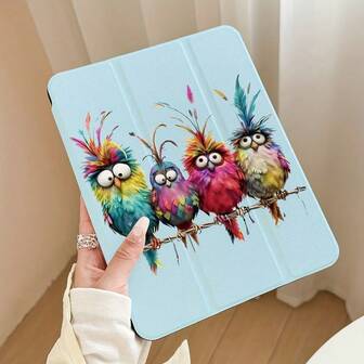 360° Rotatable PU Leather Pad Protective Case, High-Definition UV Printed Pattern, Anti-Fall, Anti-Scratch, Elegant Design, With Capacitive Stylus Pen Slot, Suitable For Business, Work, Travel, Leisure, Parties, And A Great Gift Choice For Children