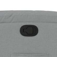 vidaXL Relaxsessel Hellgrau Stoff - Grey - View 10