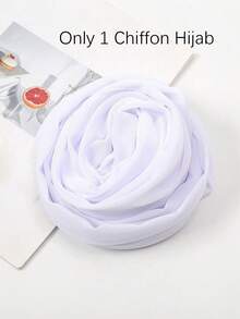 Bộ 2 khăn choàng và mũ cho nữ, mũ trùm đầu hijab thường ngày đa năng cho trang phục, mũ co giãn cho abaya và khăn choàng voan, phụ kiện mặc nhà cho nữ - trắng - Xem 9