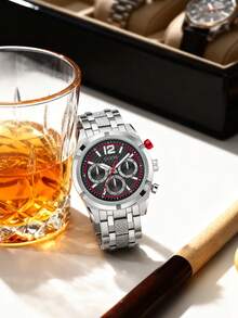 Guess 男士石英表，不锈钢表带，型号：GW0714G1/W0167G1/W1058G1，不锈钢表壳，防水石英机芯，适合日常佩戴及其他场合