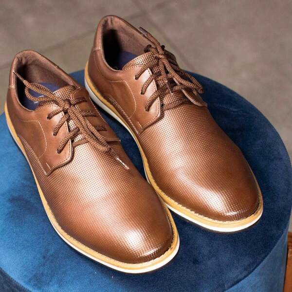 Sapato Masculino Oxford Derby Casual Confortável Ideal para Uso Diário Estilo Atemporal