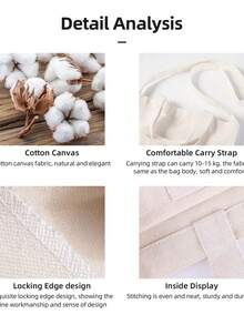 Margot Actor Robbie Aesthetic Canvas Tote Bag, Concert Movie Festival Related Reusable Totes Bag, No Zipper, No Pockets Inside - White - View 6