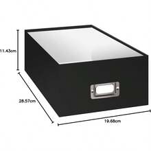Caja de almacenamiento de fotos negra - Negro - Ver 4