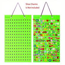 1pc Hanging Shoe Charm Holder With 100/180/216 Holes, Portable Shoe Decoration For Charms Display Stand, Wall Mounted Display Holder For Shoe Charms (Shoe Charms Not Included)