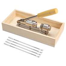 Heavy-Duty Nutcracker With Rectangular Wooden Box, Bowl, Wooden Handle And 4 Picks For Walnut, Pecan And Nut Cookies - Wood Color - View 7