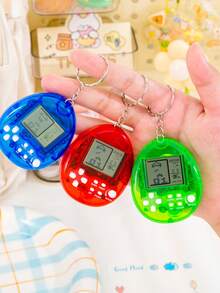 1 pieza/2 piezas/3 piezas Consola de juegos portátil en forma de huevo, con múltiples modos de juego, incluye consola de juegos y llavero, juguete educativo y de ocio para niños, ejercita la destreza de los dedos y la velocidad de reacción, adecuado para decorar mochilas, regalos de cumpleaños, recompensas, decoración de llaves - Multicolor - Ver 5