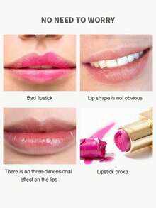 Double Head Lip Brush Lipstick Brush Metal Telescopic Lip Line Brush Concealer Brush Belt Dust Cover Portable Storage Multi-Purpose Makeup Tools