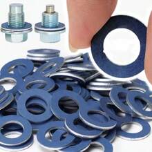 40pcs Oil Drain Plug Gasket, Drain Plug Washer, Oil Pan Drain Bolt Gasket, Fit For OEM#90430-12031