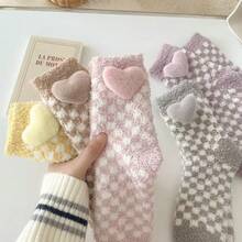 Calcetines de invierno de multicolor térmico grueso para mantener el calor para mujer. - transparente - Ver 4