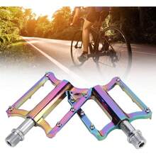 Airshi Pedales de Bicicleta de Montaña, MTB, Aleación de Aluminio y Acero al Cromo-Molibdeno, 14 mm, para Bicicletas de Montaña, BMX, MTB - 1 - Ver 4