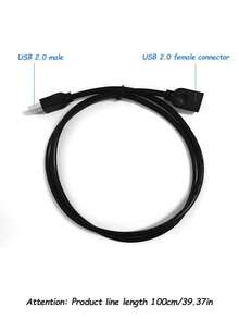 Usb 2.0 Extension Cable Male To Female Connection Line For Computer Keyboard, Mouse, High-speed Usb Hub
