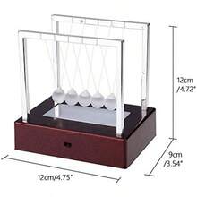 TendenciaDuokon Bolas de Equilibrio de Cuna de Newton con luz LED Colorida, Oficina en casa, Ciencia, Escritorio, decoración, Trabajo artístico, RegalosCalidad premium - 1 - Ver 3