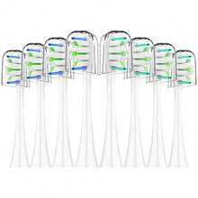 Replacement Toothbrush Heads For  Sonicare - 8 Pack Soft Gentle Bristles Compatible With Most Sonicare Click-On Electric Toothbrushes (White){Inchcolor_nameinch:Inch8pWhiteinch} - 8p白色 - 查看 2