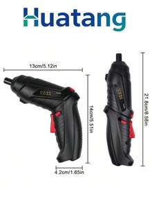 HuaTang 45 en 1 Recargable Inalámbrico Inalámbrico Destornillador Eléctrico - Negro - Ver 6