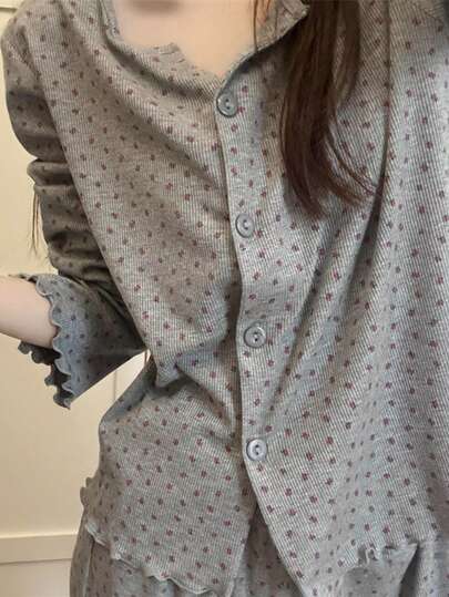 春秋新作 長袖 ファッションレディースパジャマ サラサラ 生地が柔らかくて快適 部屋着 パジャマセット